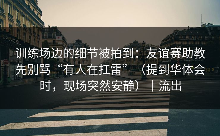 训练场边的细节被拍到：友谊赛助教先别骂“有人在扛雷”（提到华体会时，现场突然安静）｜流出